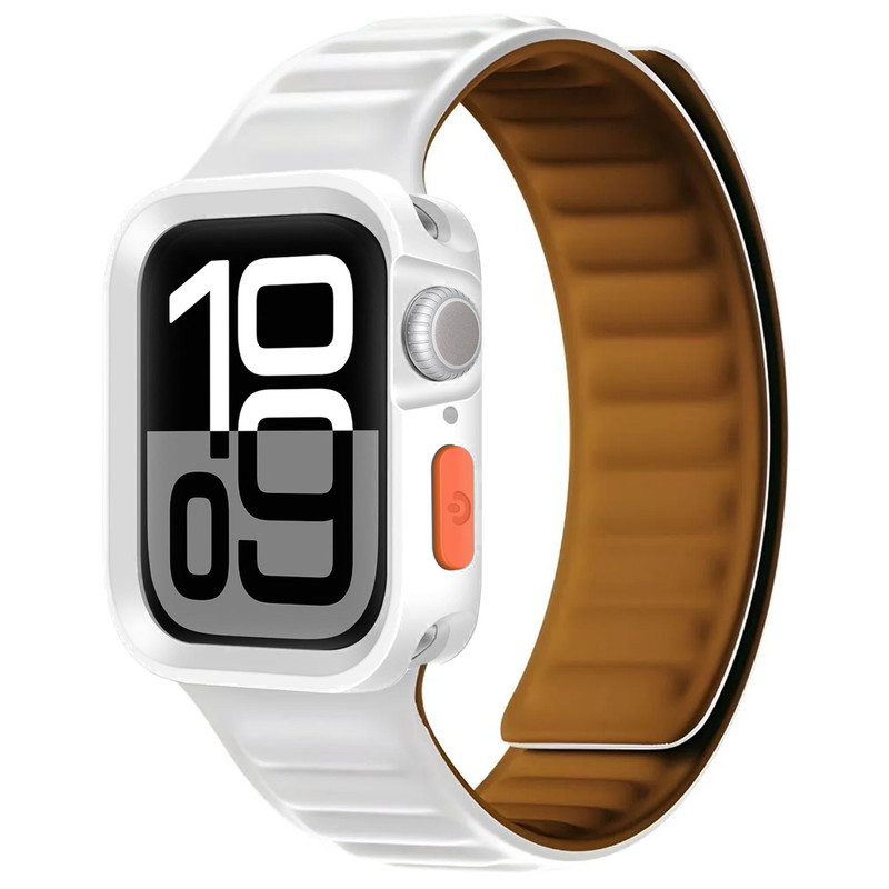 بند اسپریگ مدل Magnetic LP Amizze مناسب برای اپل واچ Series 9 45mm به همراه کاور