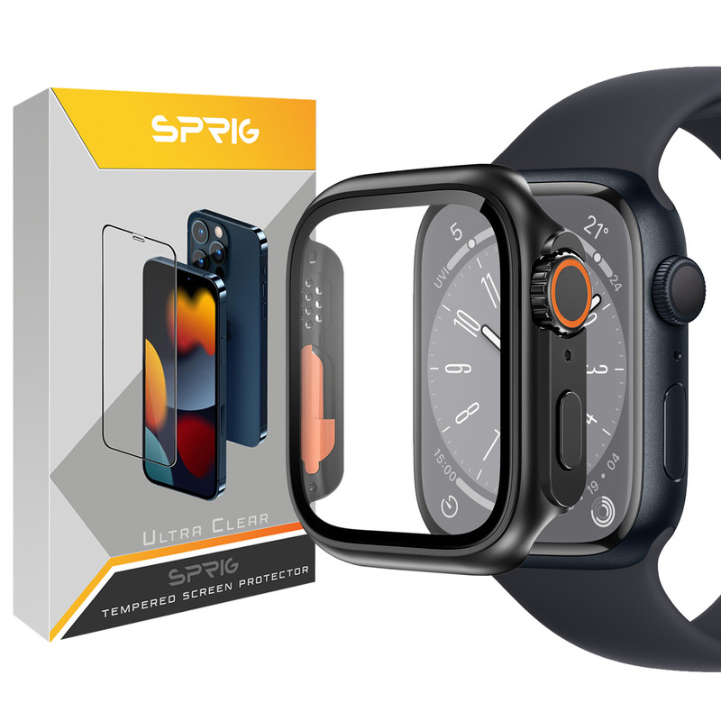 کاور اسپریگ مدل face-off مناسب برای اپل واچ Series 4 44mm / Series 5 44mm / Series 6 44mm  به همراه محافظ صفحه نمایش