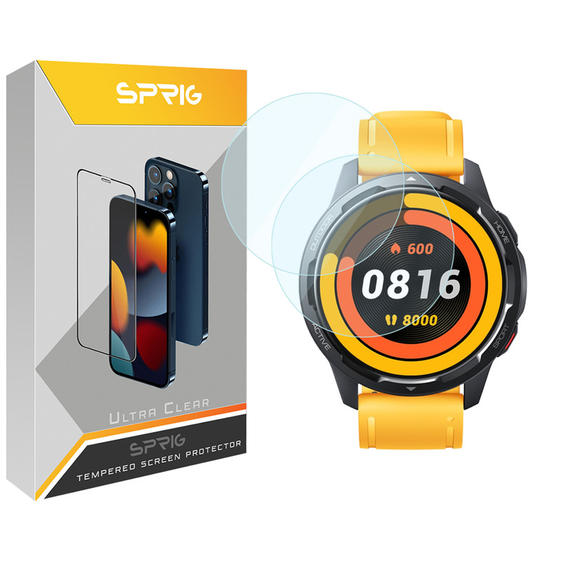 محافظ صفحه نمایش اسپریگ مدل SPG مناسب برای ساعت هوشمند شیائومی Watch S1 Active بسته دو عددی