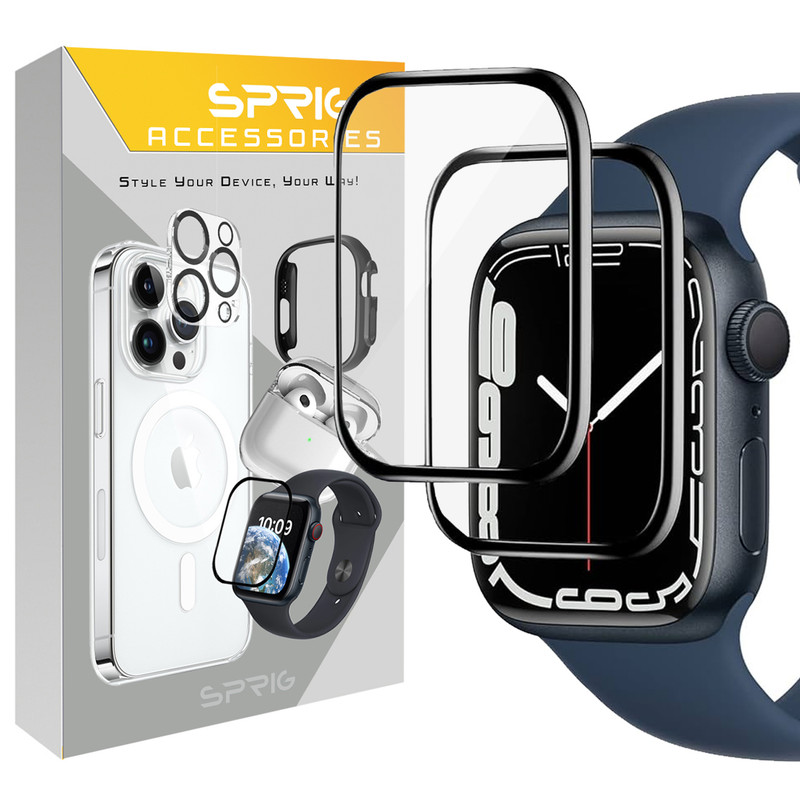 محافظ صفحه نمایش نانو اسپریگ مدل Pmma-SP مناسب برای اپل واچ Series 7 Aluminum 41mm / Series 8 Aluminum 41mm / Series 9 Aluminum 41mm بسته دو عددی