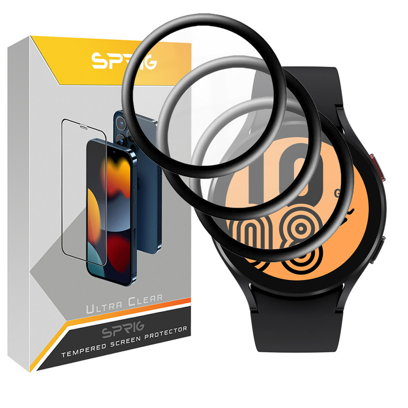 محافظ صفحه نمایش نانو اسپریگ مدل Pmma-SPG مناسب برای ساعت هوشمند سامسونگ Galaxy Watch 4 44mm بسته سه عددی