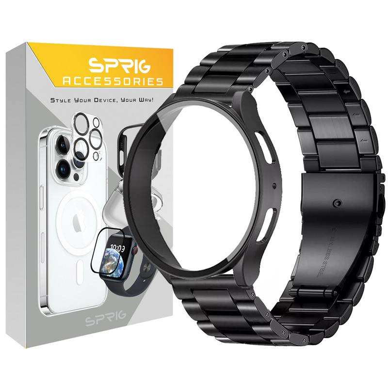 بند اسپریگ مدل 3Bead-GRD مناسب برای ساعت هوشمند سامسونگ Galaxy Watch 7 44mm به همراه کاور