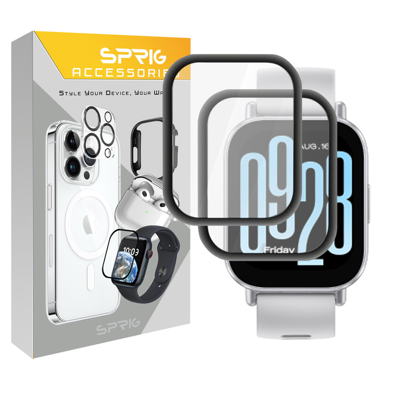 محافظ صفحه نمایش اسپریگ مدل Pmma-SPG مناسب برای ساعت هوشمند شیائومی Redmi Watch 5 Active بسته دو عددی