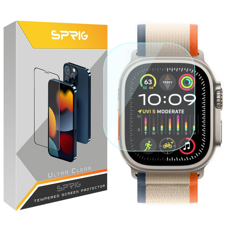 محافظ صفحه نمایش شیشه‌ای اسپریگ مدل SH-SP مناسب برای اپل واچ Ultra 2
