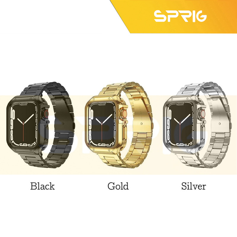 بند اسپریگ مدل 3RLX مناسب برای اپل واچ سری 1/2/3 سایز 38 میلی متری به همراه کاور