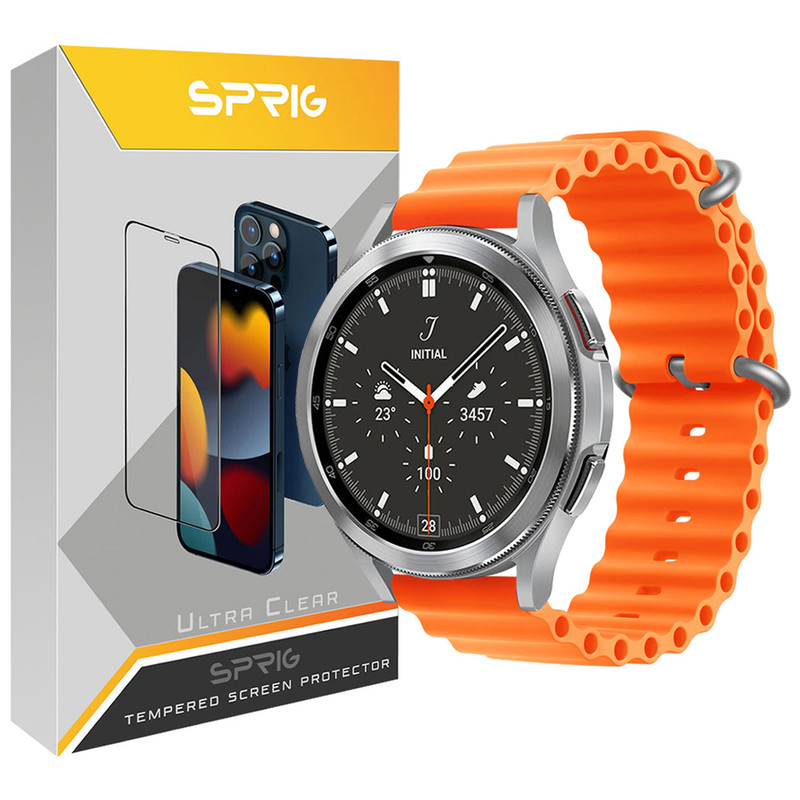 بند اسپریگ مدل Ocean مناسب برای ساعت هوشمند سامسونگ Galaxy Watch 4 44mm / Watch 5 44mm