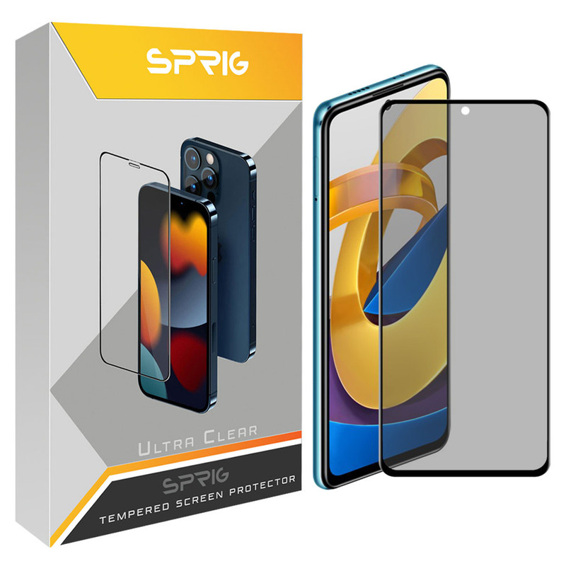 محافظ صفحه نمایش حریم شخصی اسپریگ مدل PRYGLASS مناسب برای گوشی موبایل شیائومی POCO M4 Pro 5G