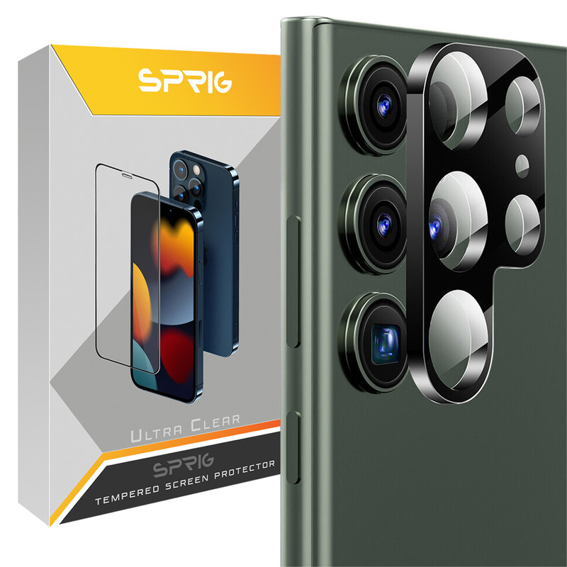 محافظ لنز دوربین اسپریگ مدل 3D SP مناسب برای گوشی موبایل سامسونگ Galaxy S23 Ultra