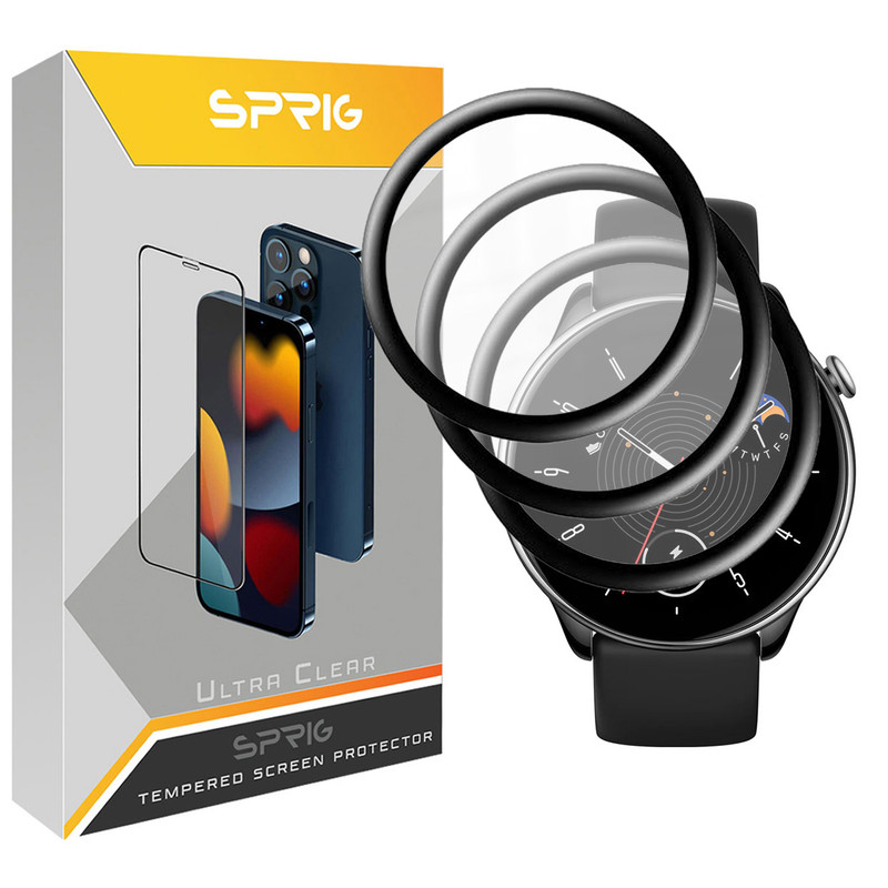 محافظ صفحه نمایش نانو اسپریگ مدل SPG مناسب برای ساعت هوشمند امازفیت GTR Mini بسته سه عددی