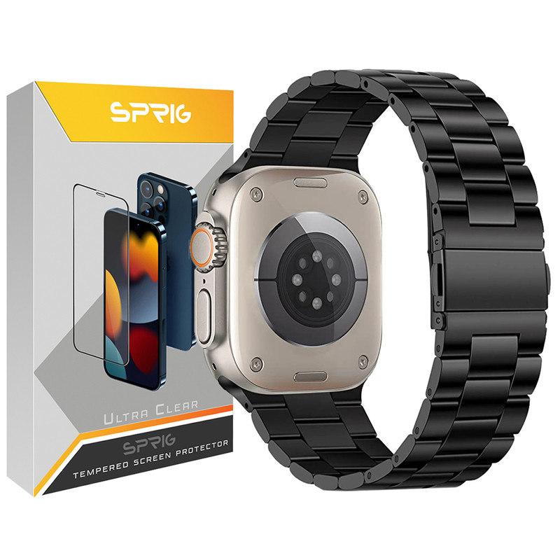 بند اسپریگ مدل 3Bid steal مناسب برای ساعت هوشمند الترا S8 Ultra max 49mm