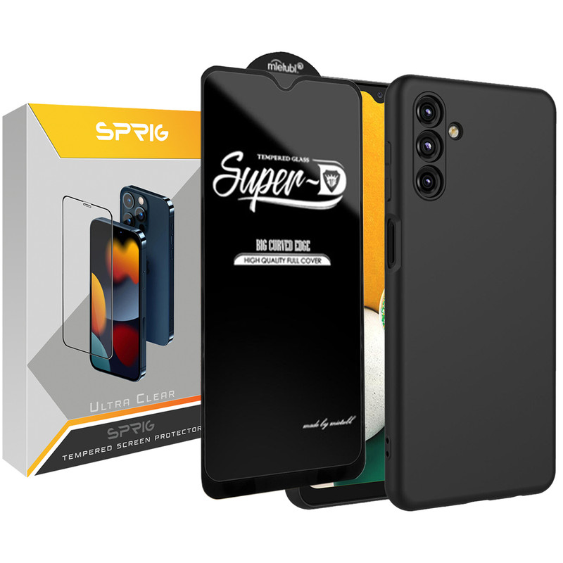 کاور اسپریگ مدل SUPD-Sic مناسب برای گوشی موبایل سامسونگ Galaxy A14 4G / A14 5G به همراه محافظ صفحه نمایش