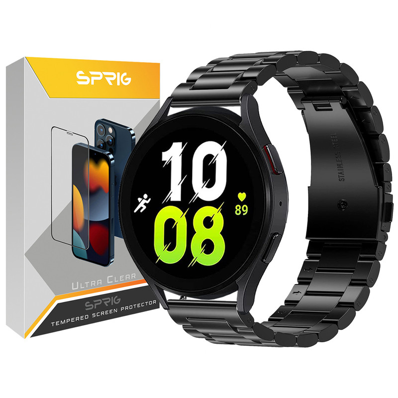 بند اسپریگ مدل 3Bid Lux مناسب برای ساعت هوشمند سامسونگ Galaxy Watch 5 40mm / Watch 5 44mm / Watch 5 pro 45mm