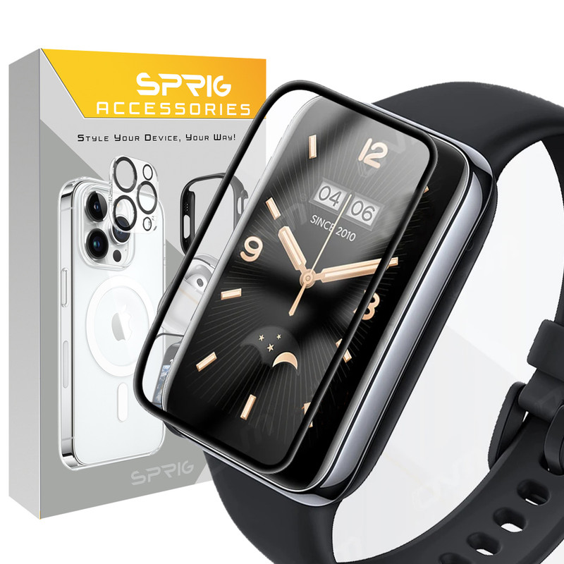 محافظ صفحه نمایش اسپریگ مدل Glass Pmma مناسب برای ساعت هوشمند شیائومی Mi band 7 Pro