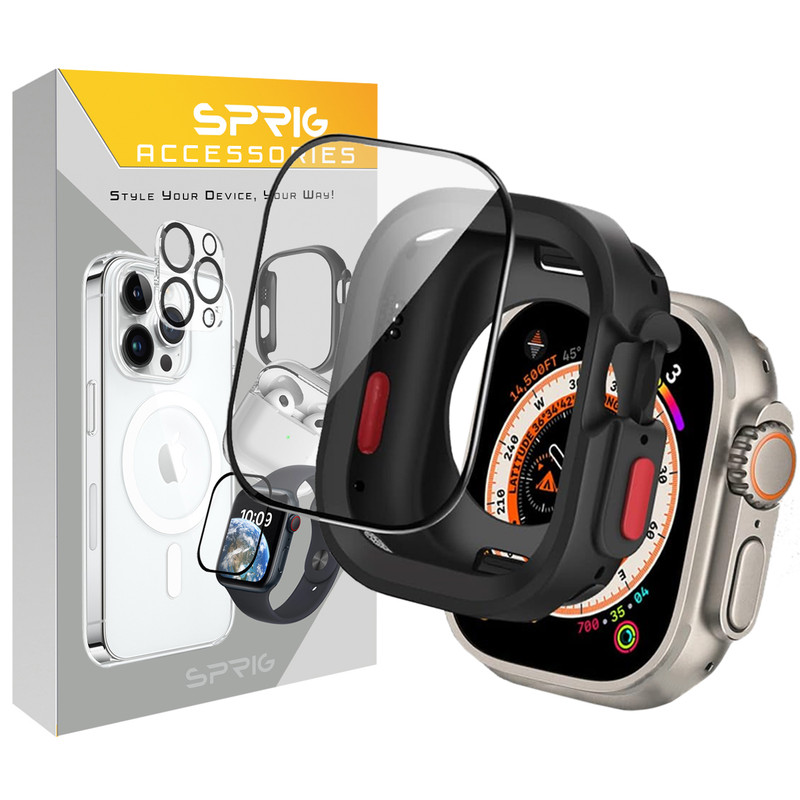 کاور اسپریگ مدل Amizze مناسب برای ساعت هوشمند بلک تایم ACE ULTRA 2 به همراه محافظ صفحه نمایش