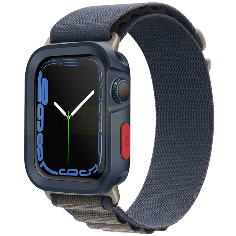 بند اسپریگ مدل Alpine Amizze مناسب برای اپل واچ سری 7/8/9 سایز 45 میلی متری به همراه کاور