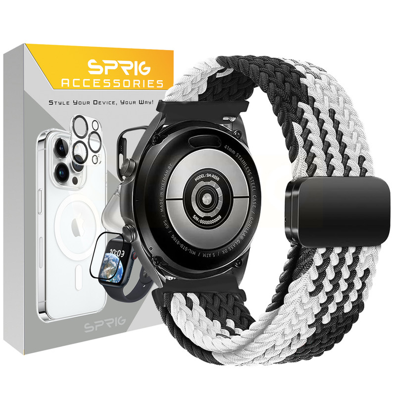 بند اسپریگ مدل Magnetic solo Braided-DualC TW مناسب برای ساعت هوشمند ایمیکی SF1 / SF1E / SE1 / ST1