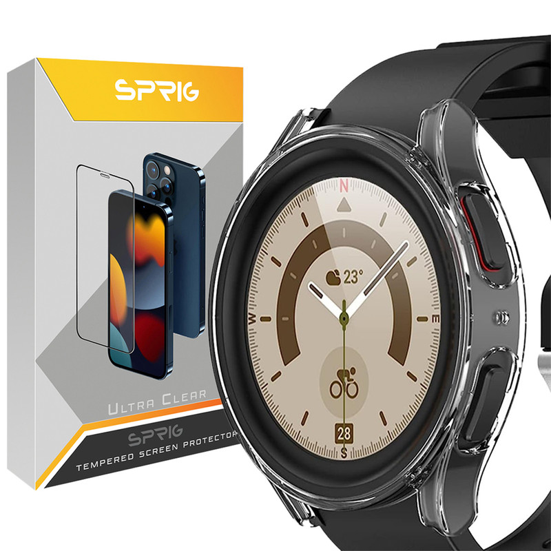 کاور اسپریگ مدل Colorless مناسب برای ساعت هوشمند سامسونگ Galaxy Watch 5 pro 45mm