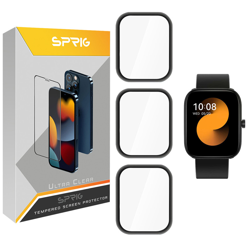 محافظ صفحه نمایش نانو اسپریگ مدل SPG مناسب برای ساعت هوشمند شیائومی Haylou GST Lite بسته سه عددی