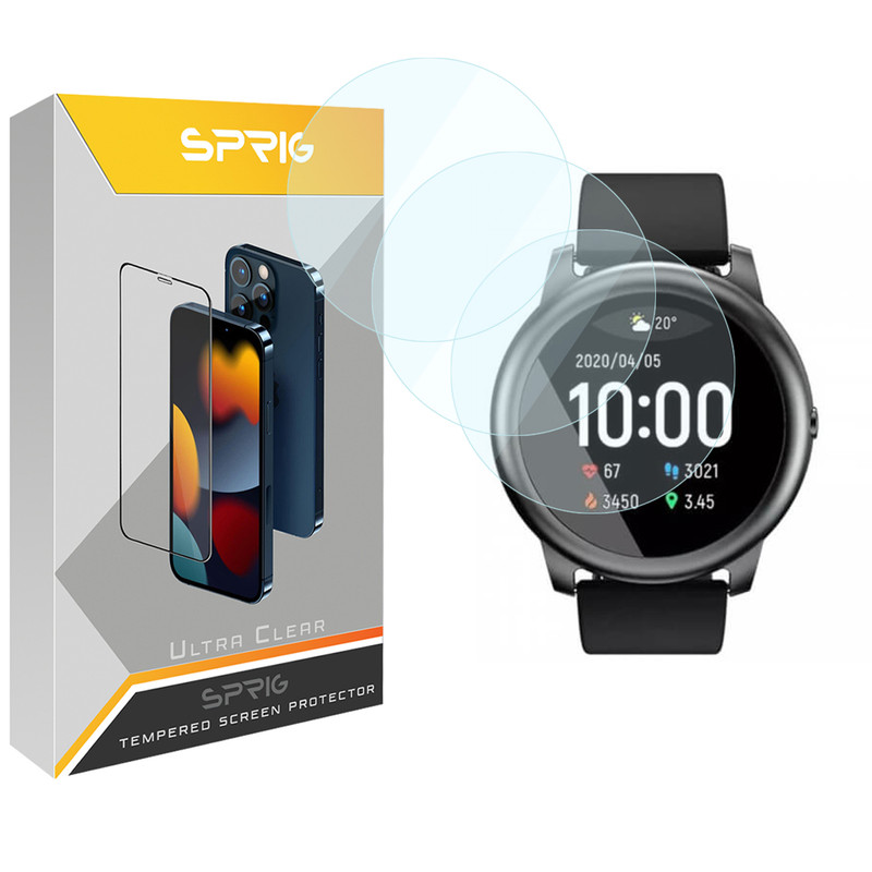 محافظ صفحه نمایش شیشه ای اسپریگ مدل SPG مناسب برای ساعت هوشمند شیائومی Haylou LS05 بسته سه عددی