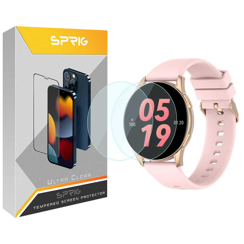 محافظ صفحه نمایش شیشه ای اسپریگ مدل SPG مناسب برای ساعت هوشمند شیائومی Kieslect L11 بسته دو عددی