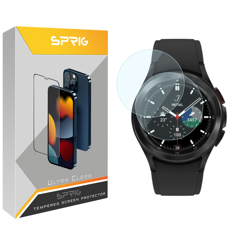 محافظ صفحه نمایش  اسپریگ مدل SPG مناسب برای ساعت هوشمند سامسونگ Galaxy Watch 4 Classic 42mm بسته دو عددی