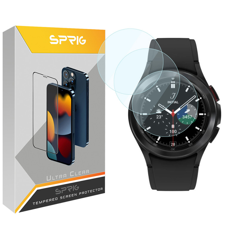 محافظ صفحه نمایش  اسپریگ مدل SPG مناسب برای ساعت هوشمند سامسونگ Galaxy Watch 4 Classic 42mm بسته سه عددی