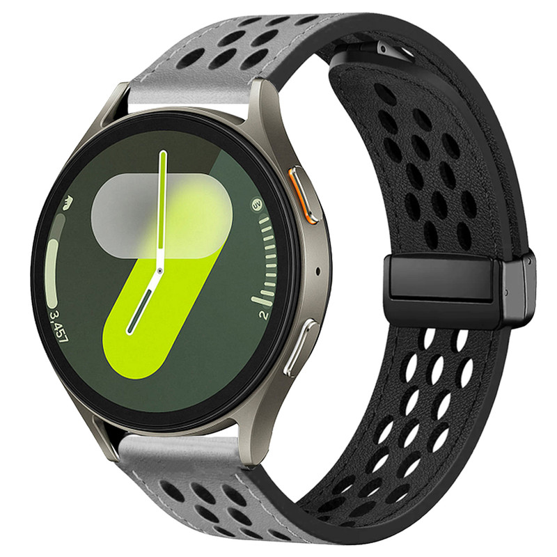 بند اسپریگ مدل Nk Leather magnet مناسب برای ساعت هوشمند سامسونگ Galaxy watch 6 40mm / 6 44mm / 6 classic 43mm / 6 classic 47mm