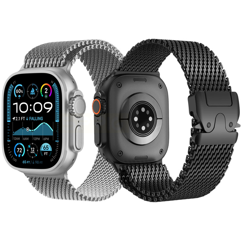 بند اسپریگ مدل ORG Milanese مناسب برای اپل واچ Ultra / Ultra 2 49mm مجموعه 2 عددی