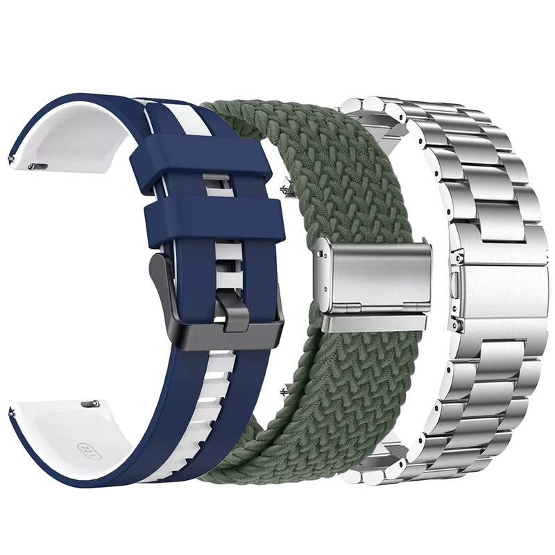 بند اسپریگ مدل FB3B Mix TW مناسب برای ساعت هوشمند ناتینگ CMF Watch Pro 22mm مجموعه 3 عددی