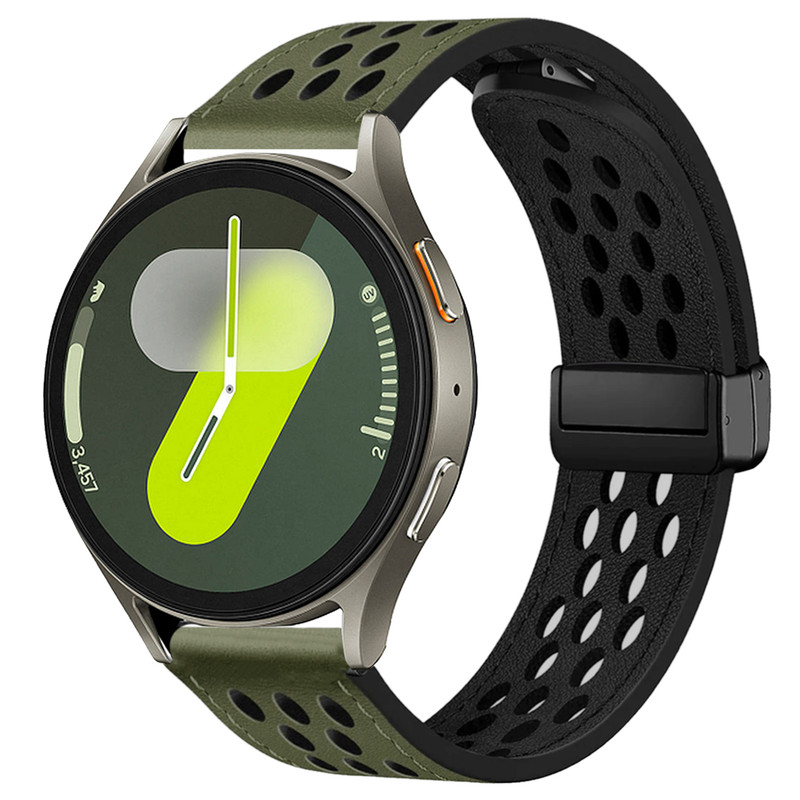 بند اسپریگ مدل Nk Leather magnet مناسب برای ساعت هوشمند سامسونگ Galaxy watch FE 40mm / 7 40mm / 7 44mm