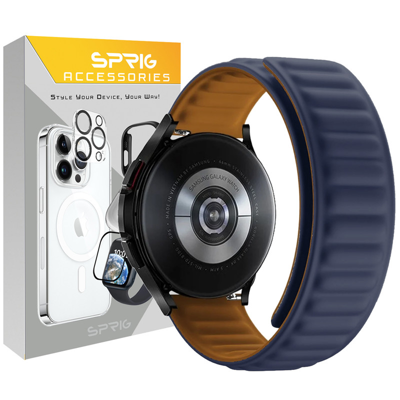 بند اسپریگ مدل Magnetic Loop مناسب برای ساعت هوشمند سامسونگ Galaxy Watch 4/5/6/7/FE سایز 40/43/44/46/47 میلی متری