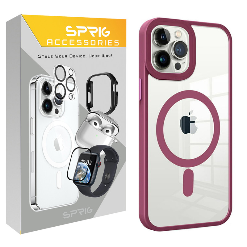 کاور اسپریگ مدل Border Magsafe مناسب برای گوشی موبایل اپل Iphone 12 Pro Max