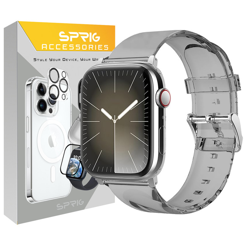 بند اسپریگ مدل smokie Sic مناسب برای اپل واچ Series 8 41mm / Series 7 41mm / Series 9 41mm