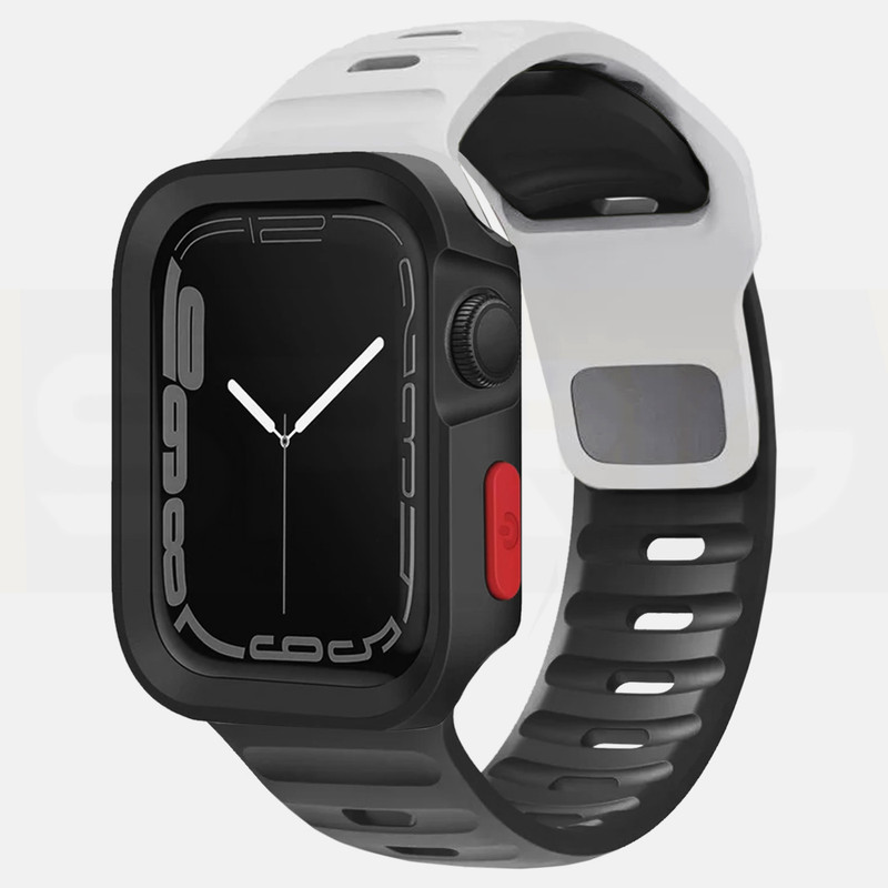 بند اسپریگ مدل Mix Spig Amizze مناسب برای اپل واچ Series 7 45mm / Series 8 45mm / Series 9 45mm به همراه کاور