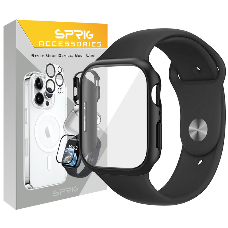 بند اسپریگ مدل Silicone Guard GL مناسب برای ساعت هوشمند اپل Series 10 42mm به همراه کاور