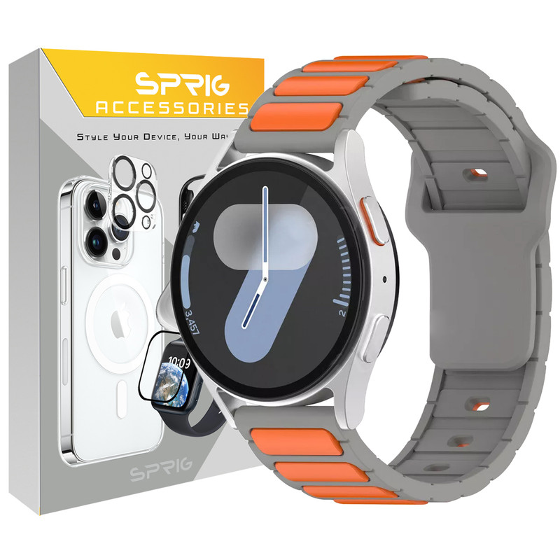 بند اسپریگ مدل Flat Head DC مناسب برای ساعت هوشمند سامسونگ Galaxy Watch 4/5/6/7/FE size 40/43/44/46/47mm