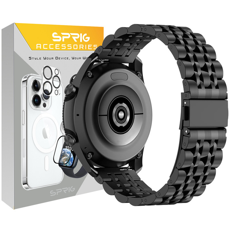 بند اسپریگ مدل Lux 7Row مناسب برای ساعت هوشمند سامسونگ Galaxy Watch 4/5/6 size 40/43/44/46/47mm
