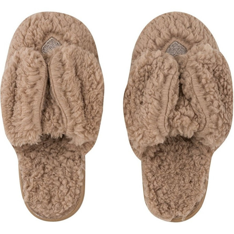 دمپایی حوله‌ای ال سی وایکیکی مدل استپ دار تدی