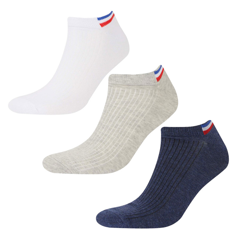 جوراب ساق بلند مردانه دفکتو مدل Trainer بسته 3 عددی