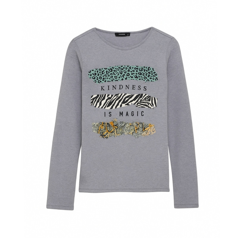 تی‌شرت آستین بلند زنانه ال سی وایکیکی مدل Tiger