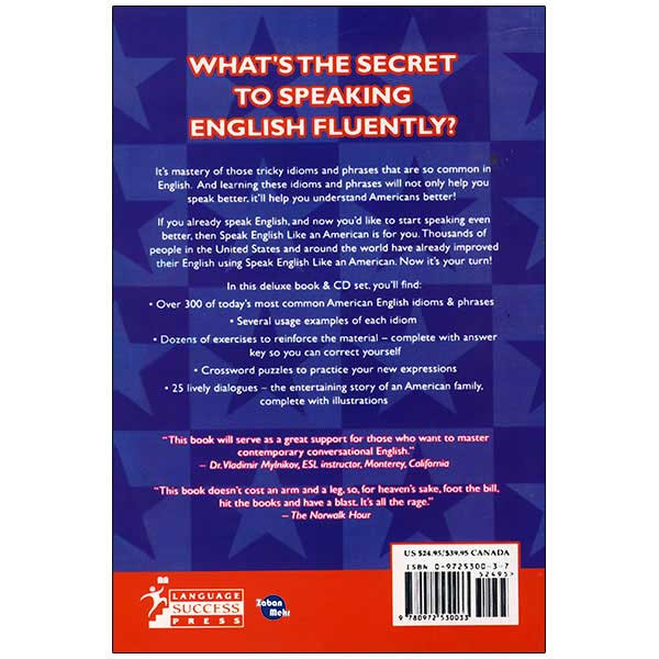 کتاب Speak English Like An American اثر AMY GILLETT انتشارات زبان مهر