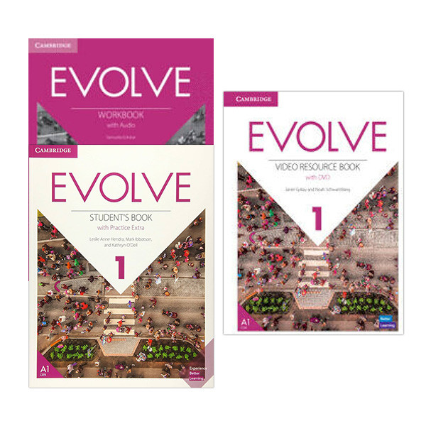 کتاب Evolve 1 و Video Resource Book Evolve 1 اثر Leslie Anne Hendra و Mark Ibboston و Kathryn O'Dell انتشارات دانشگاه کمبریج 3 جلدی