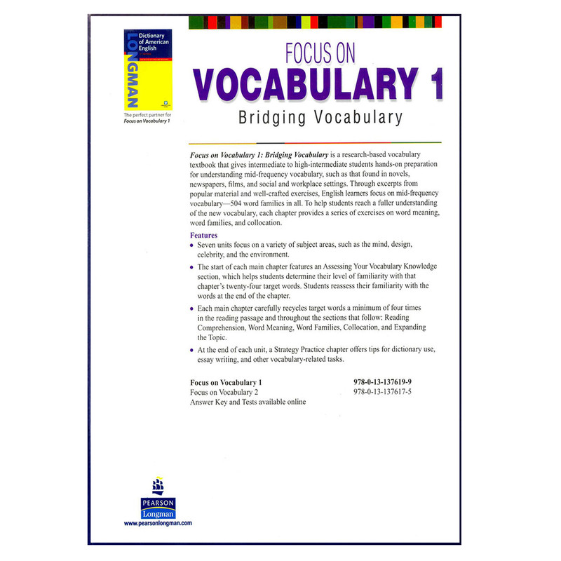 کتاب Focus on Vocabulary 1 اثر Diane Schmitt انتشارات هدف نوین