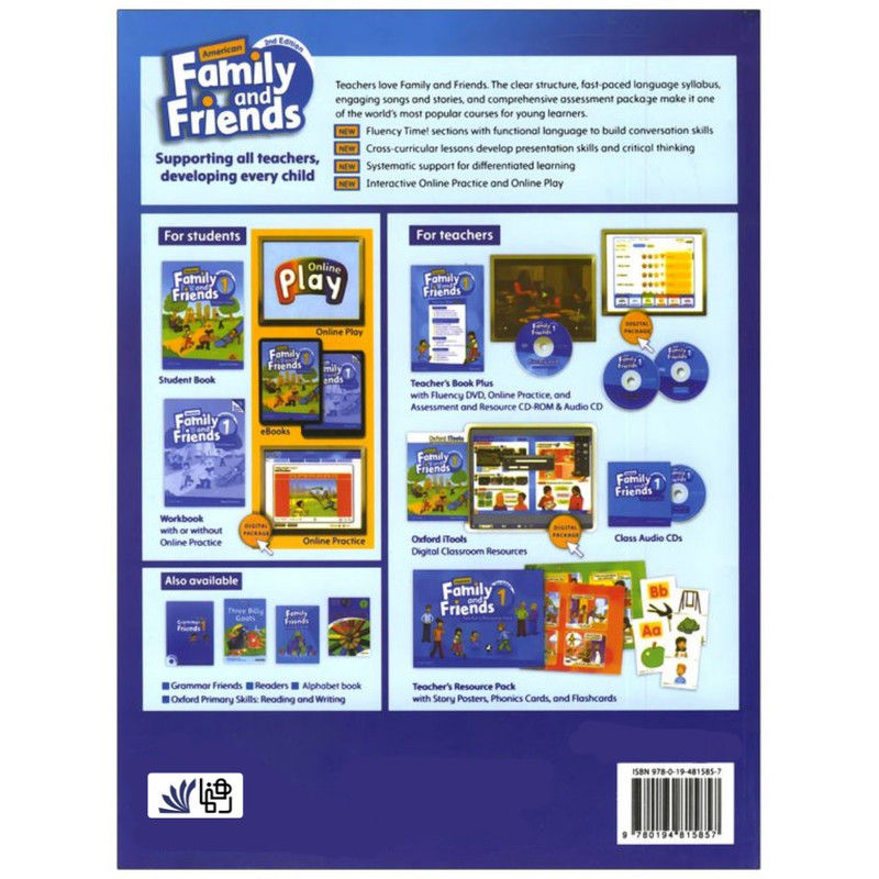 کتاب American Family and Friends 1 second Edition اثر Naomi Simmons انتشارات رهنما