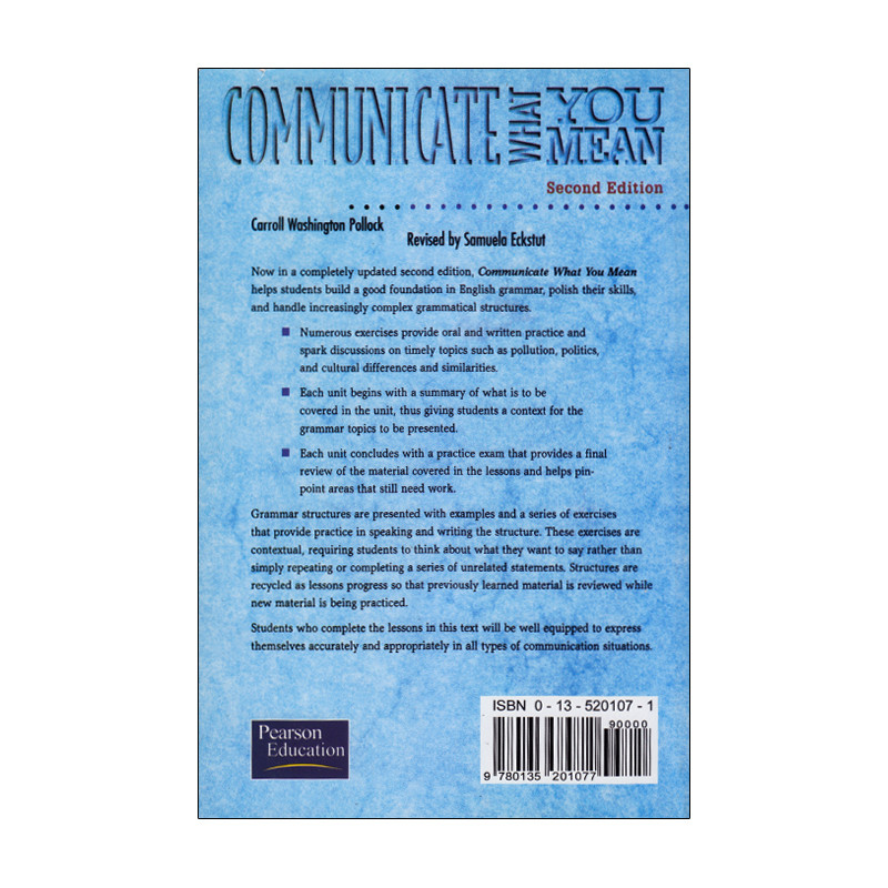 کتاب Communicate What You Mean اثر Carroll Washington Pollock انتشارات الوندپویان