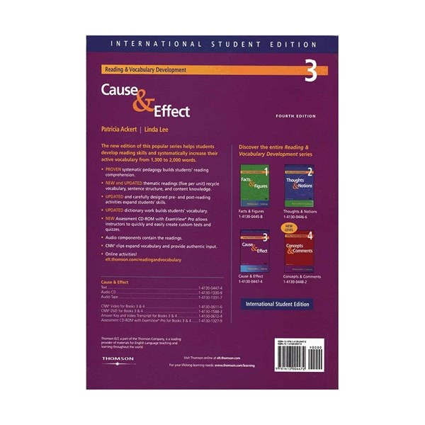 کتاب Cause & Effect اثر Patricia Ackert and Linda Lee انتشارات الوندپویان