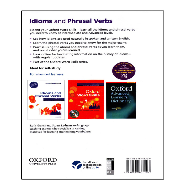 کتاب Idioms and Phrasal Verbs Advanced اثر Ruth Gairns And Stuart Redman انتشارات الوند پویان