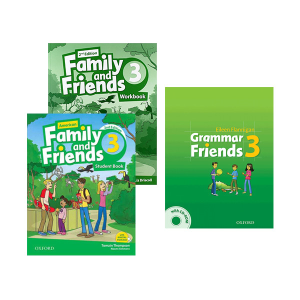 کتاب Family and Friends 3 اثر Naomi Simmons انتشارات آکسفورد 3 جلدی