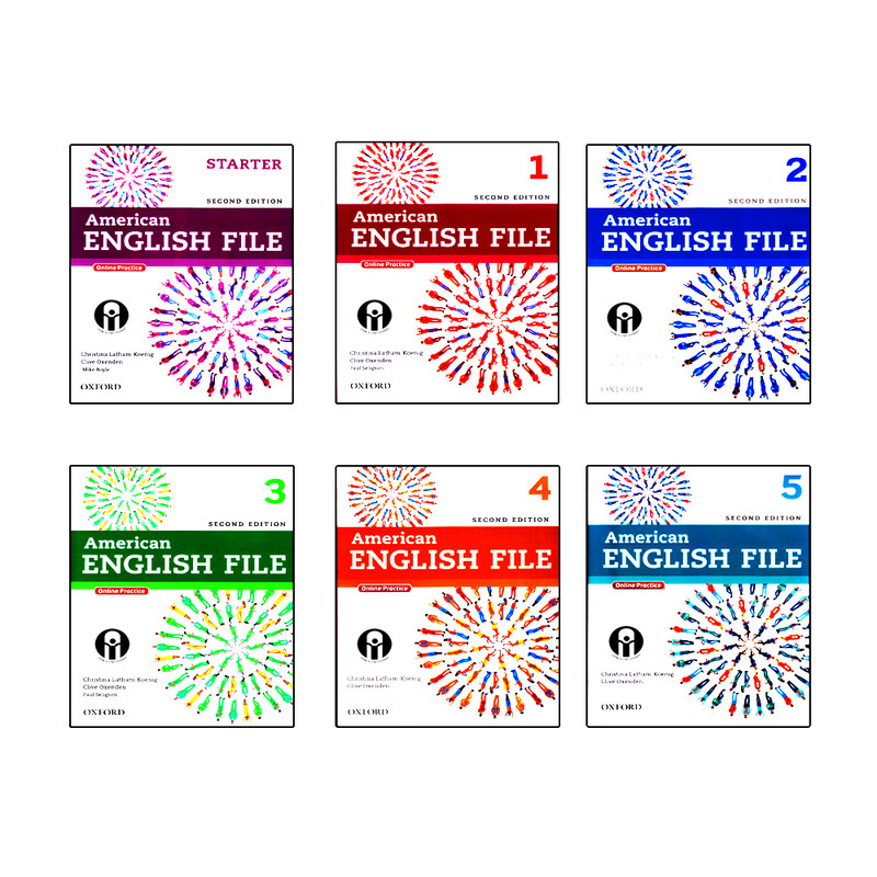 کتاب American English File اثر جمعی از نویسندگان انتشارات الوندپویان 6 جلدی