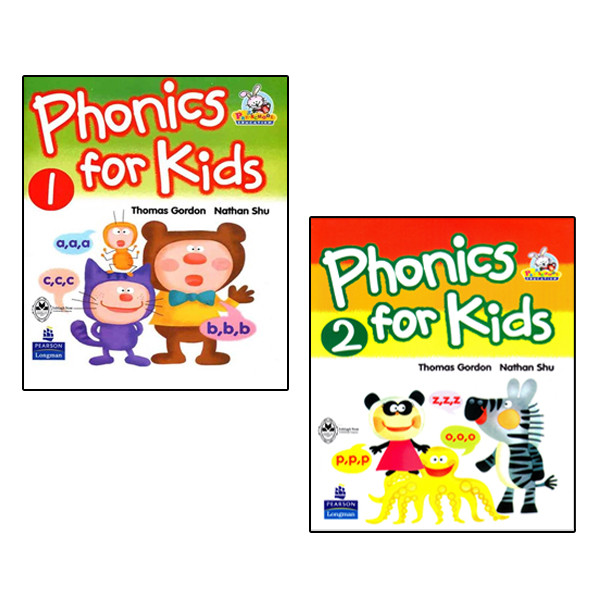 کتاب Phonics For Kids اثر Thomas Gordon And Nathan Shu انتشارات اشتیاق نور جلد 1 و 2